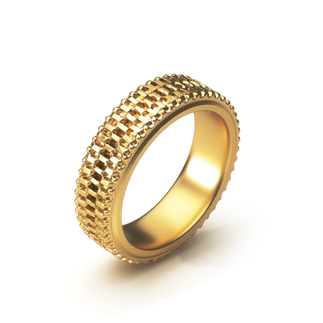 Aegis Ring in 20k Yellow Gold