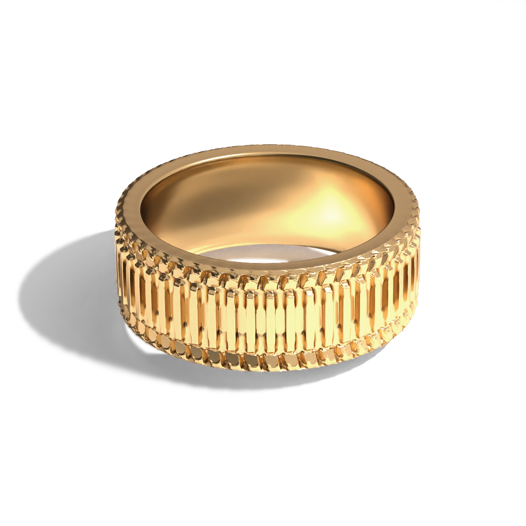 Reflector Ring in 20k Yellow Gold