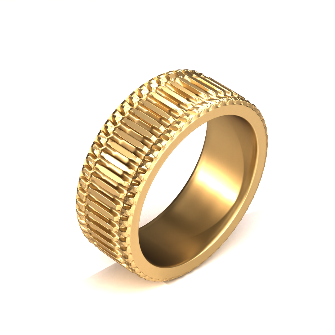 Reflector Ring in 20k Yellow Gold