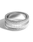 Reflector Ring in White Gold